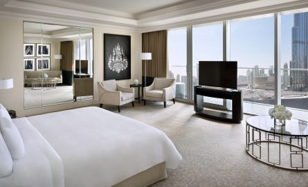 Hotel The Address Suite mit Blick auf den Burj Khalifa