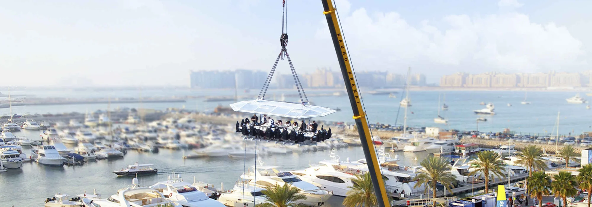 Kulinarisches Highlight in Dubai mit dem Dinner in the Sky