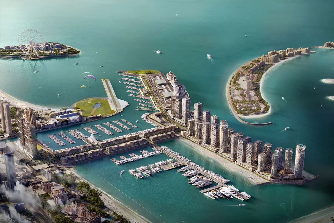 Lage des Dubai Harbours