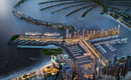 Dubai Harbour aus der Luft