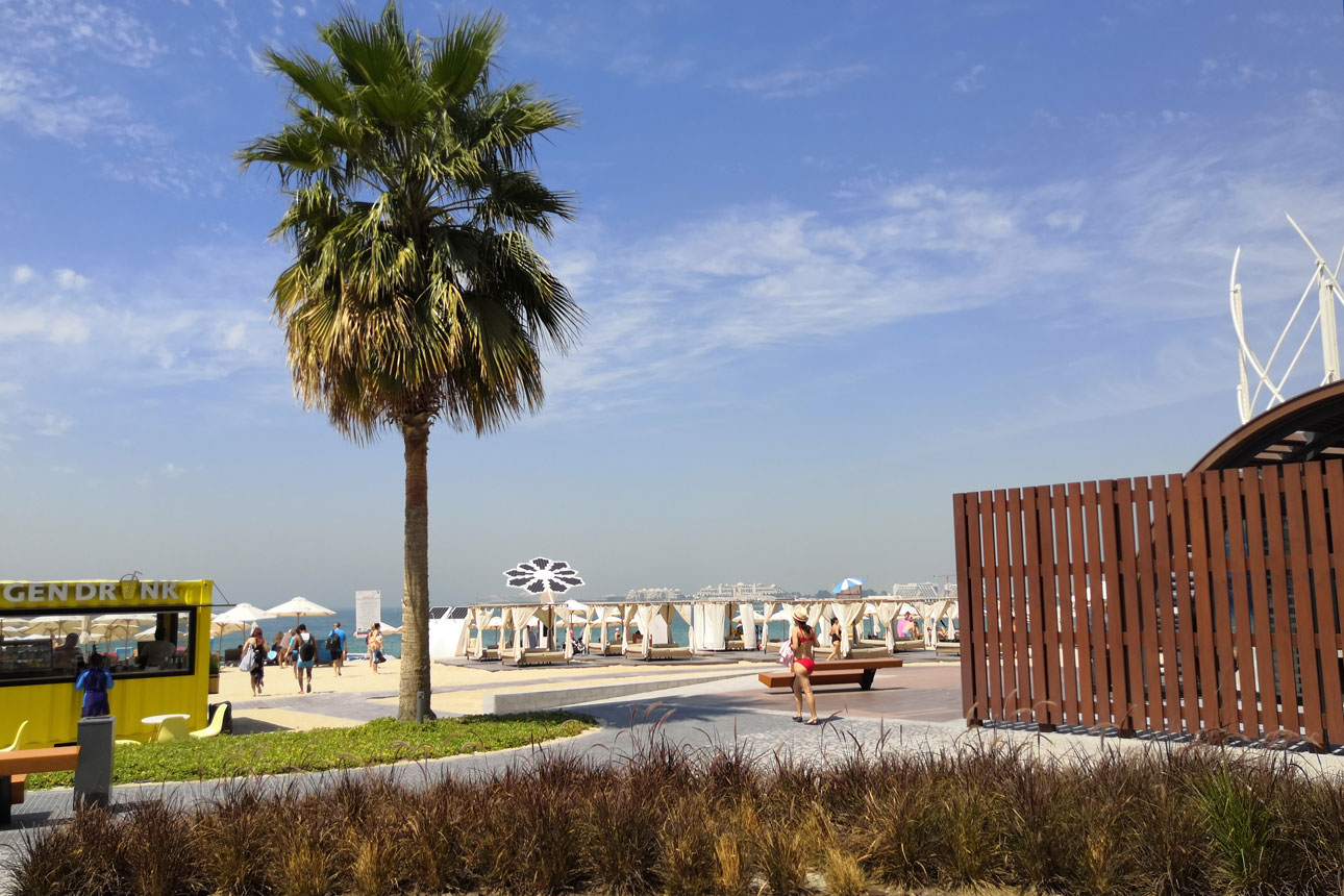 the beach JBR Marina in Dubai
