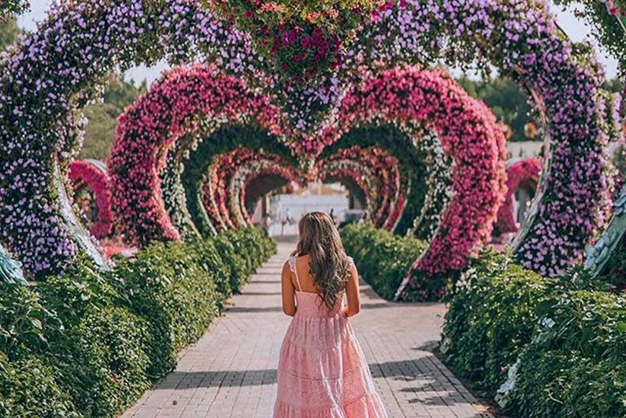 Fotoshooting im Miracle Garden Dubai