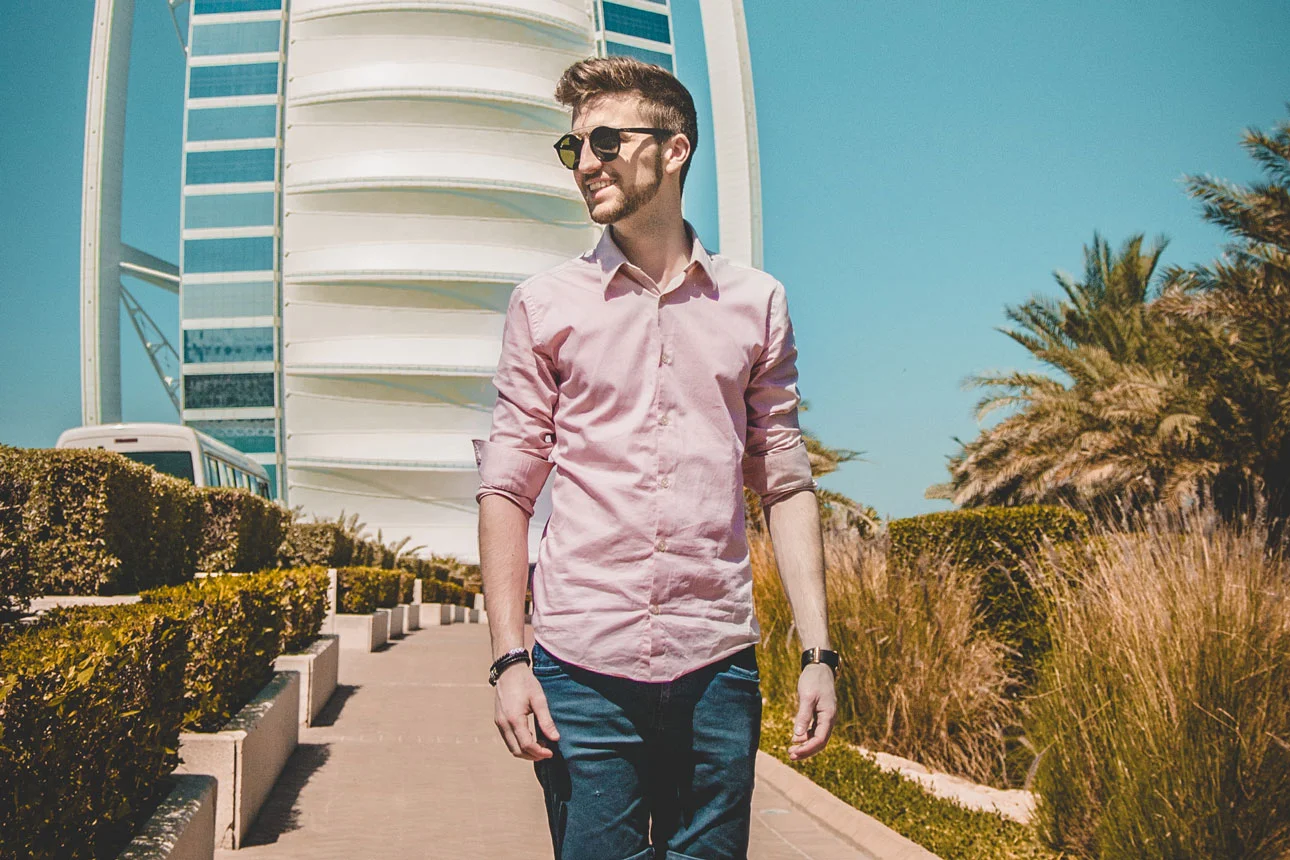 Fotoshooting vor dem Burj al Arab