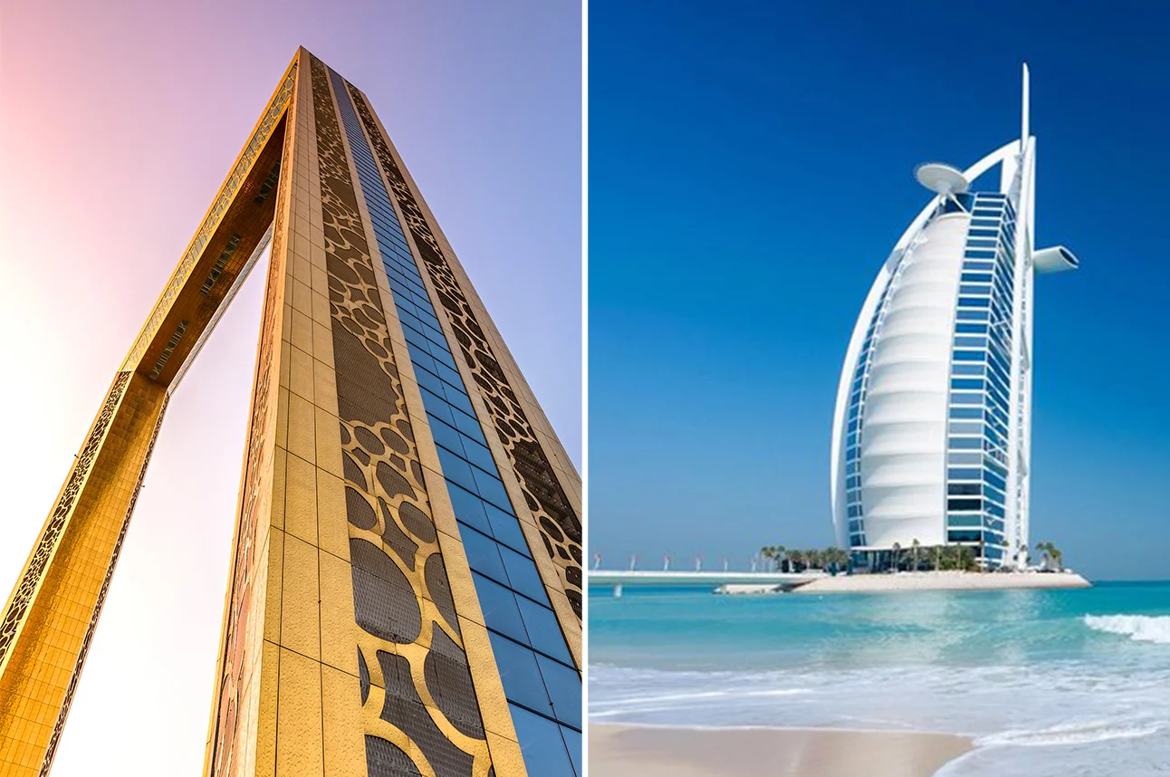 Dubai Frame Ticket und Burj al Arab